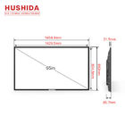 Multi Language Wall Mounted Advertising Display 65 Inch LCD 1920*1080P Simple Design